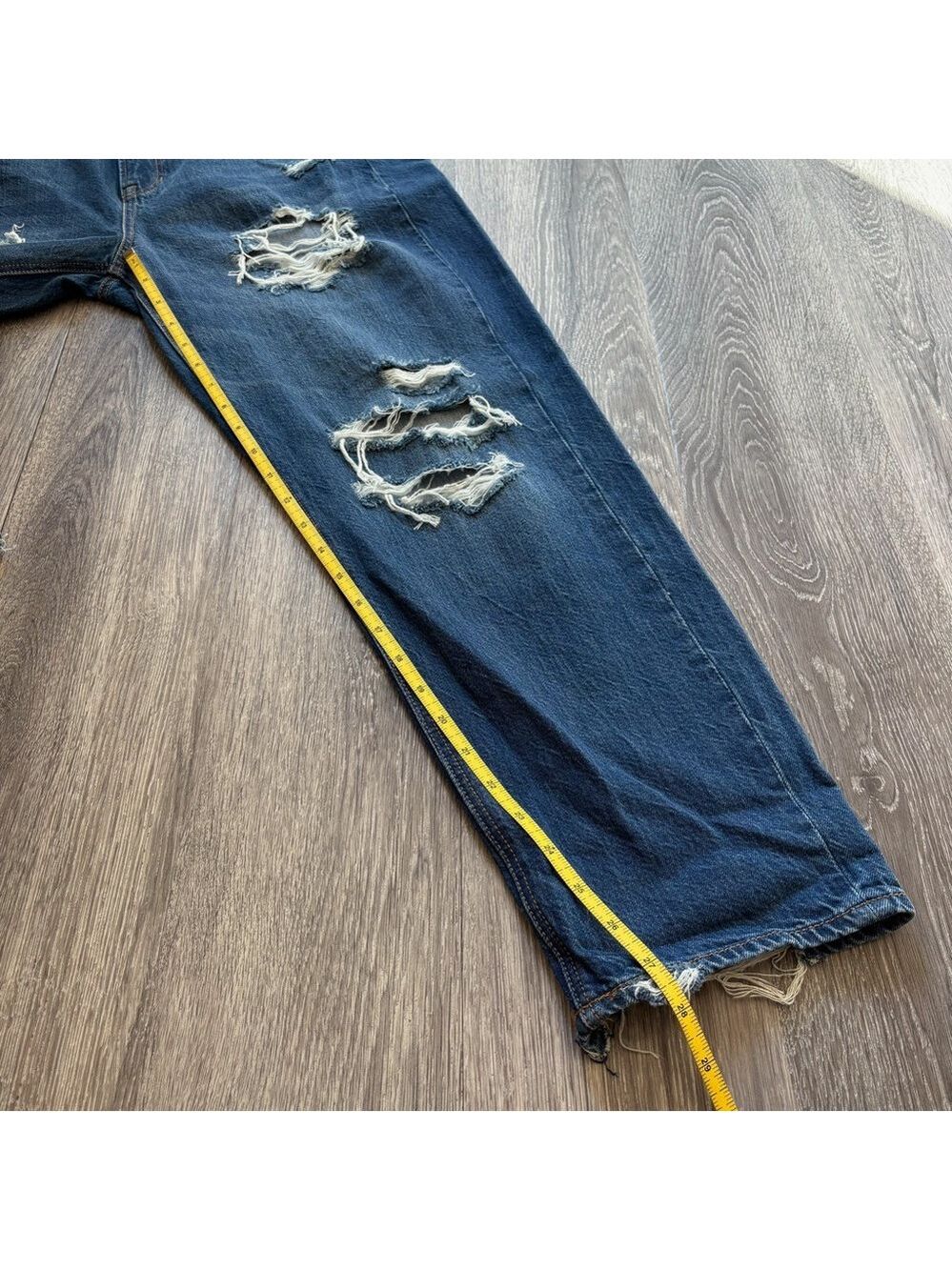 American Eagle Outfitters Classic 90’s Deep End Comfort Stretch Blue Denim Jeans - Picture 7 of 7